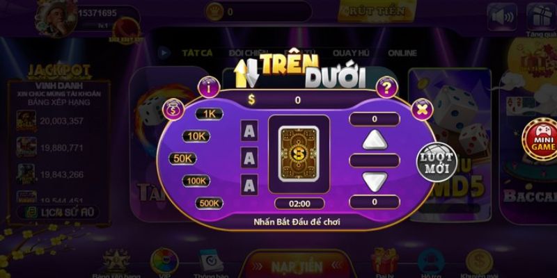 Game Trên Dưới 8xbet - Nơi Chơi Vui Đổi Thưởng Lớn