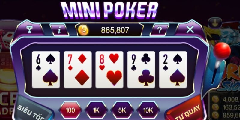 Mini Poker 8xbet - Hướng Dẫn Newbie Cách Chơi Sao Cho Chuẩn